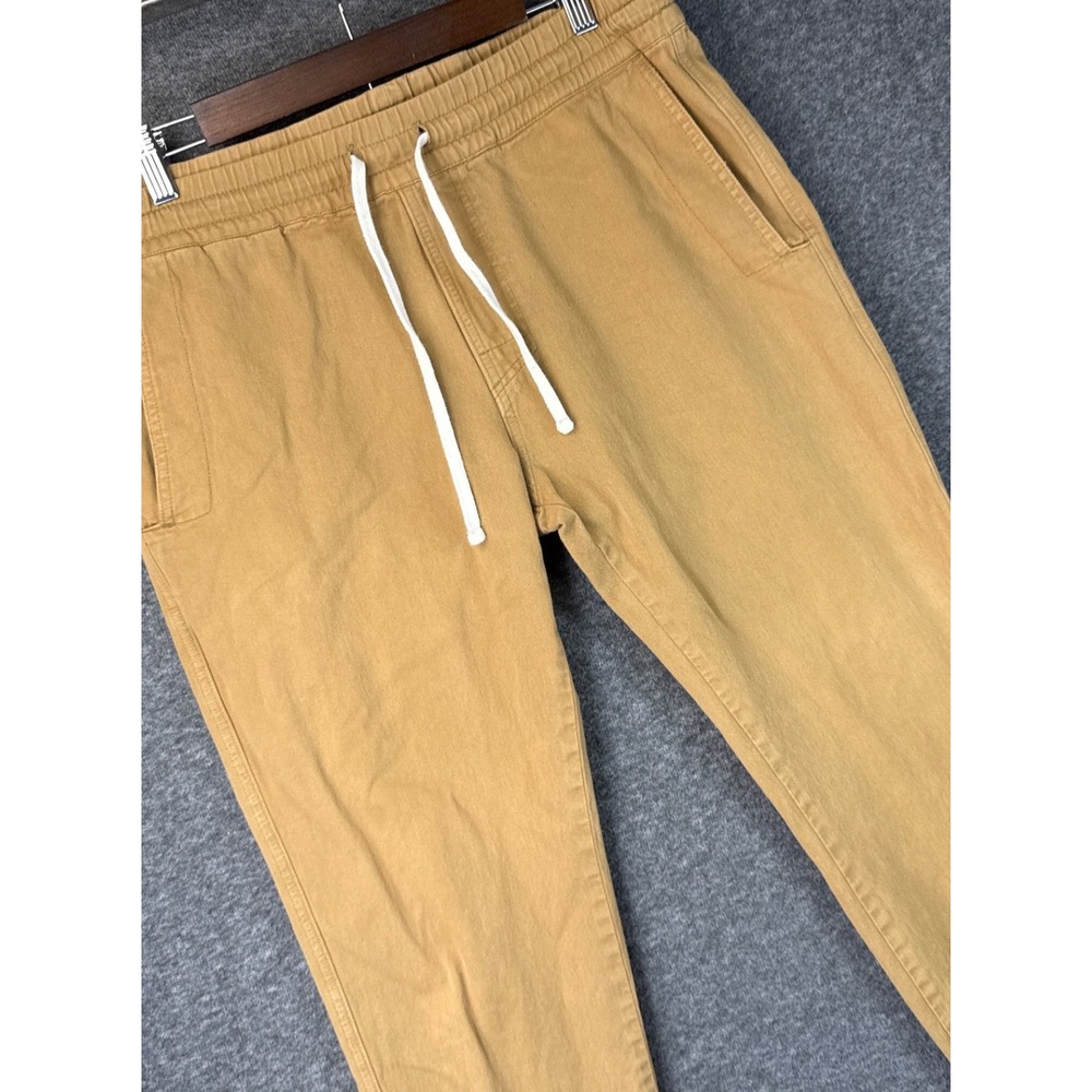 American Giant Jogger Pants Camel Tan Cotton Stretch Made in USA Mens Size M EUC